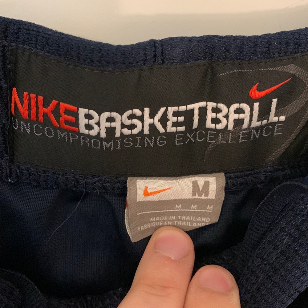 Nike Mens Medium Basketball Gym Shorts Navy Blue Used in Good Condition - Picture 2 of 4